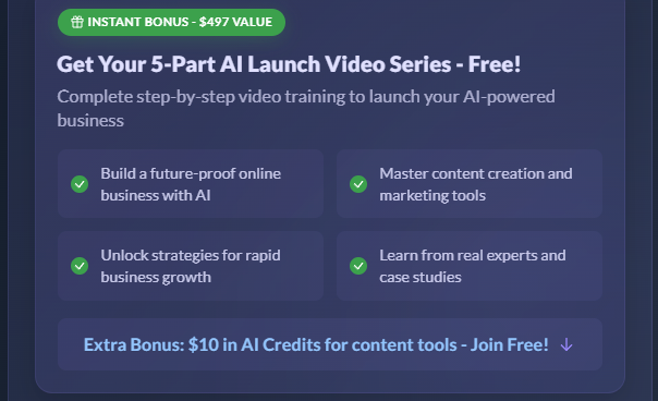 Your FREE Ticket to AI Mastery: Wealthy Affiliate's 5-Part Crash Course Starts Now!