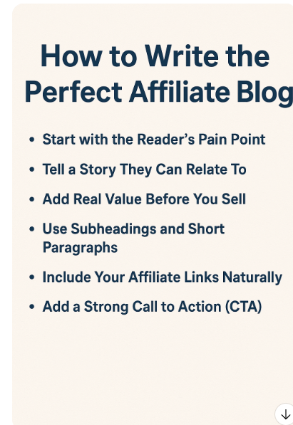 What is the best way to write an affiliate blog?